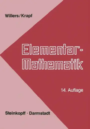 Cover of Elementar-Mathematik