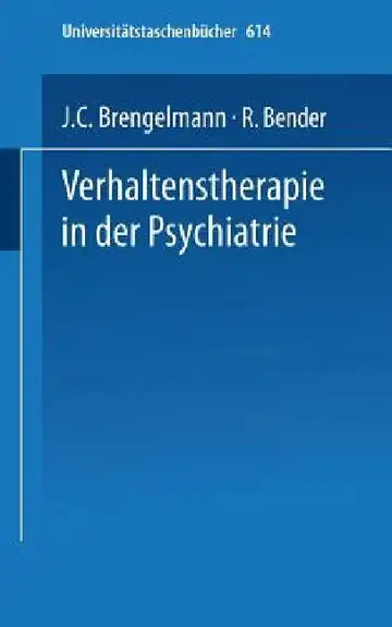 Cover of Verhaltenstherapie in Der Psychiatrie