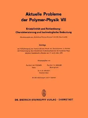 Cover of Kristallinität Und Fehlordnung