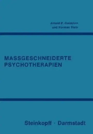 Cover of Massgeschneiderte Psychotherapien