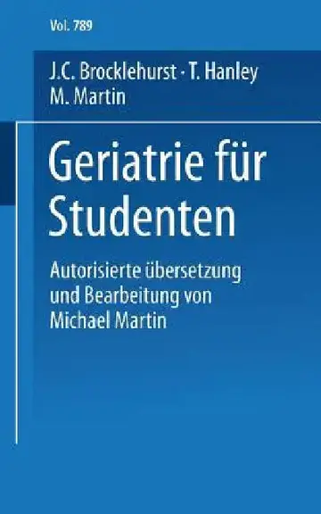 Cover of Geriatrie Für Studenten