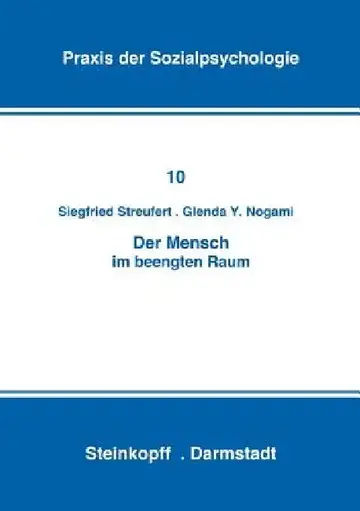 Cover of Der Mensch Im Beengten Raum