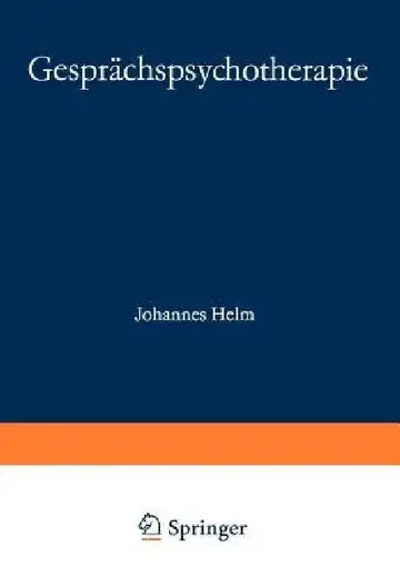 Cover of Gesprächspsychotherapie