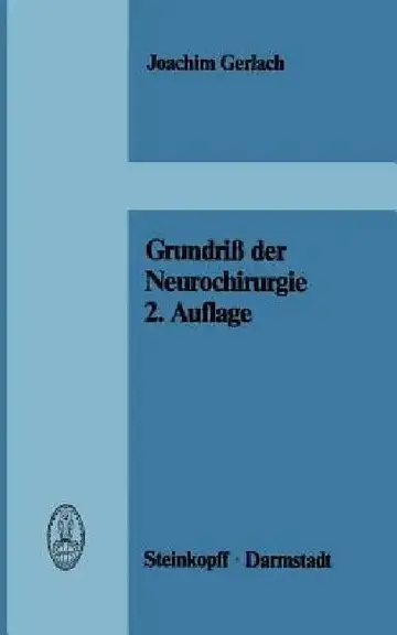 Cover of Grundriß Der Neurochirurgie