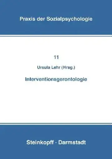 Cover of Interventionsgerontologie