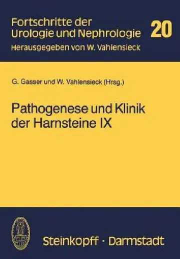 Cover of Pathogenese Und Klinik Der Harnsteine IX