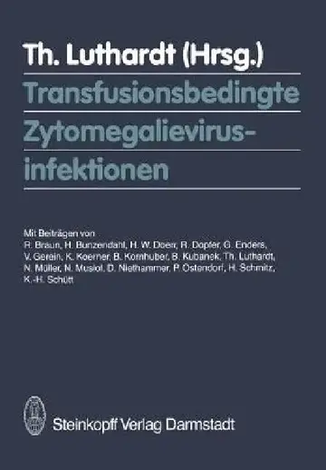 Cover of Transfusionsbedingte Zytomegalievirusinfektionen