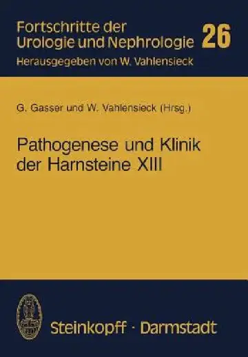 Cover of Pathogenese Und Klinik Der Harnsteine XIII
