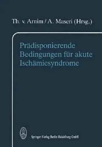 Cover of Prädisponierende Bedingungen Für Akute Ischämiesyndrome