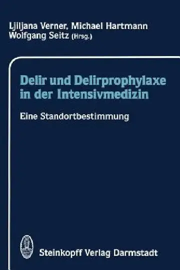 Cover of Delir Und Delirprophylaxe in Der Intensivmedizin