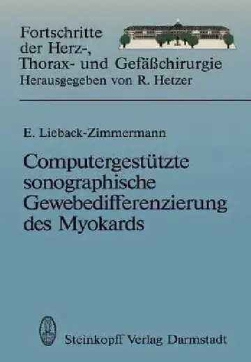 Cover of Computergestützte Sonographische Gewebedifferenzierung Des Myokards