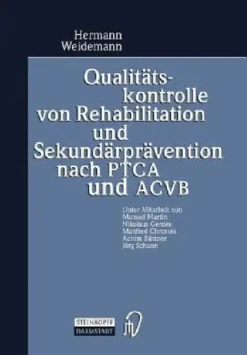 Cover of Qualitätskontrolle Von Rehabilitation Und Sekundärprävention Nach Ptca Und Acvb