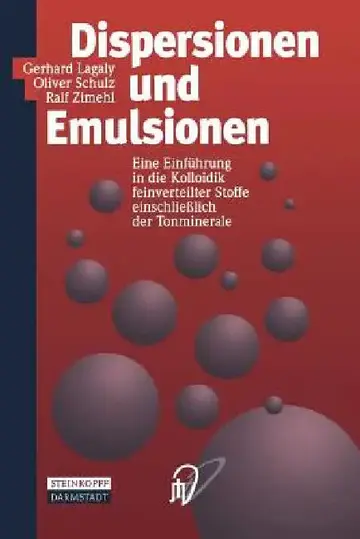 Cover of Dispersionen Und Emulsionen