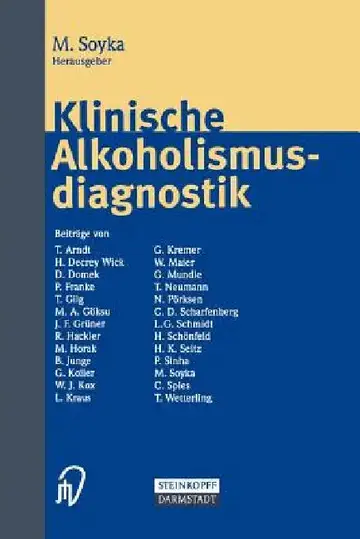 Cover of Klinische Alkoholismusdiagnostik