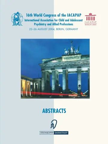 Cover of Books of Abstracts of the 16th World Congress of the International Association for Child and Adolescent Psychiatry and Allied Professions (Iacapap)