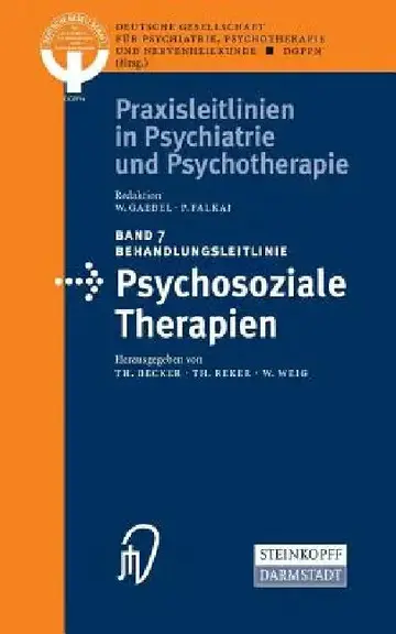 Cover of Behandlungsleitlinie Psychosoziale Therapien