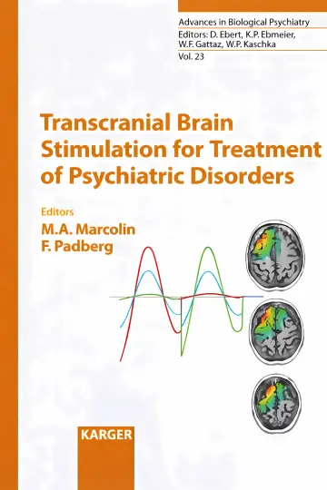 Cover of Transcranial Brain Stimulation for Treatment of Psychiatric Disorders 1