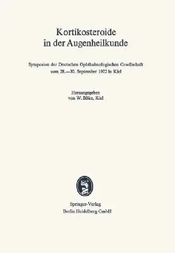 Cover of Kortikosteroide in Der Augenheilkunde