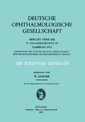 Cover of Die Periphere Sehbahn