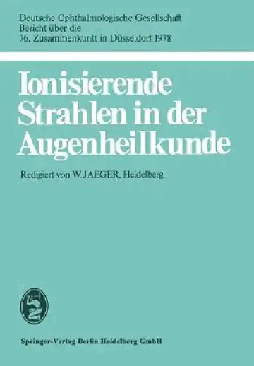 Cover of Ionisierende Strahlen in Der Augenheilkunde
