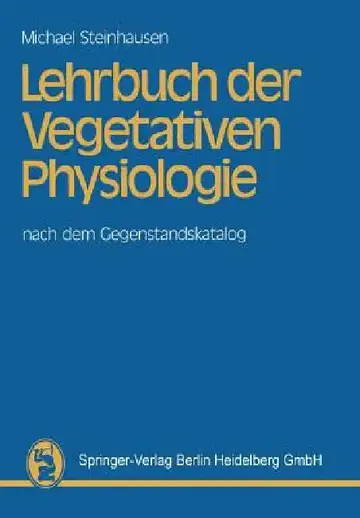 Cover of Lehrbuch Der Vegetativen Physiologie