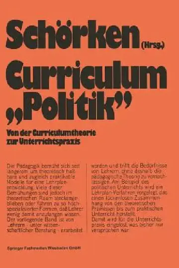 Cover of Curriculum »Politik«