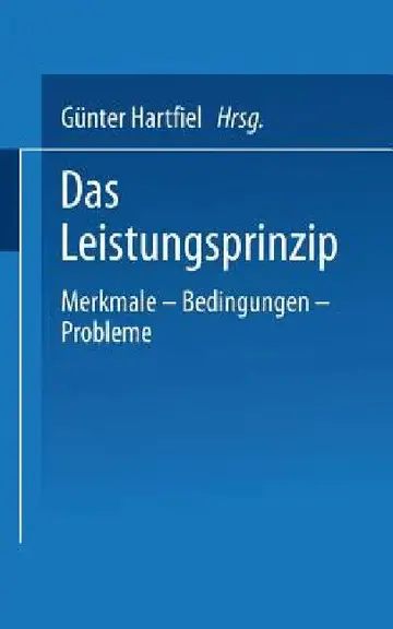Cover of Das Leistungsprinzip