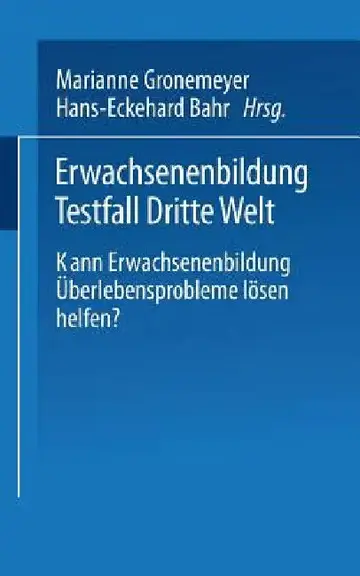 Cover of Erwachsenenbildung Testfall Dritte Welt