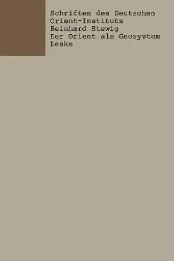 Cover of Der Orient ALS Geosystem