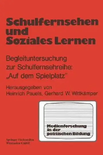 Cover of Schulfernsehen Und Soziales Lernen