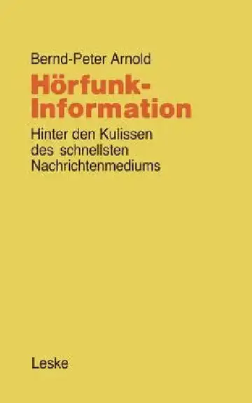 Cover of Hörfunk-Information