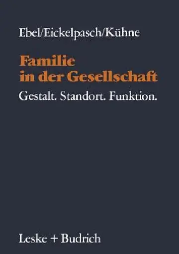 Cover of Familie in Der Gesellschaft