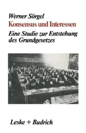 Cover of Konsensus Und Interessen