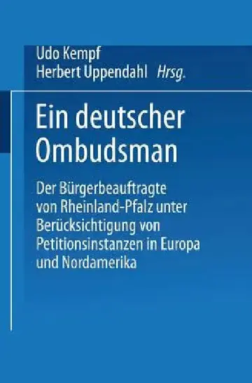 Cover of Ein Deutscher Ombudsman