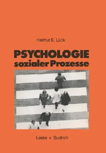 Cover of Psychologie Sozialer Prozesse