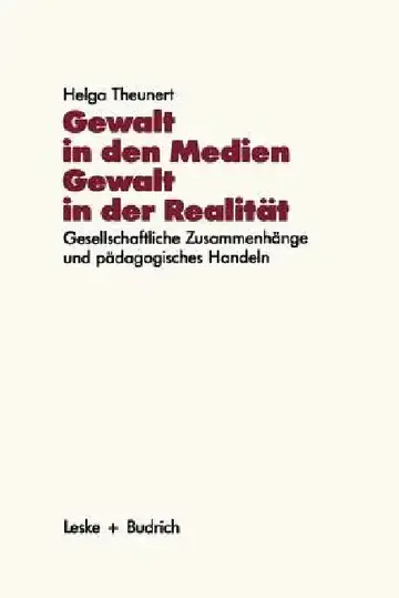 Cover of Gewalt in Den Medien -- Gewalt in Der Realität