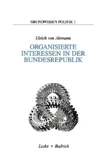 Cover of Organisierte Interessen in Der Bundesrepublik