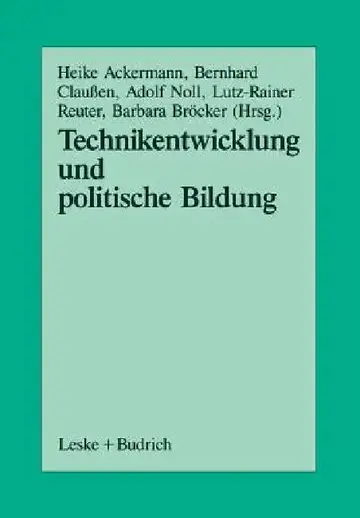 Cover of Technikentwicklung Und Politische Bildung