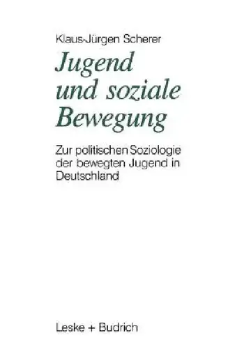 Cover of Jugend Und Soziale Bewegung