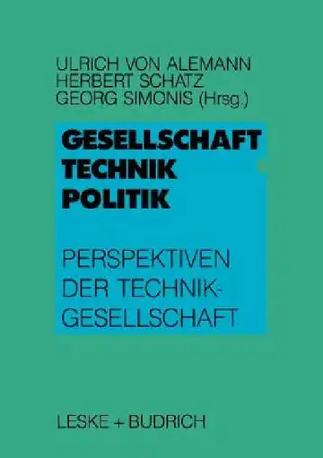 Cover of Gesellschaft -- Technik -- Politik