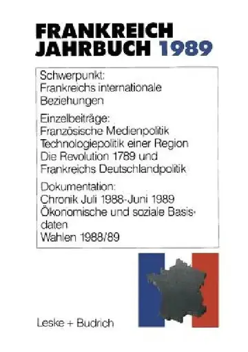 Cover of Frankreich-Jahrbuch 1989