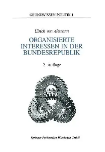 Cover of Organisierte Interessen in Der Bundesrepublik Deutschland