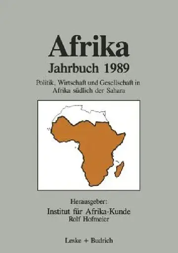 Cover of Afrika Jahrbuch 1989