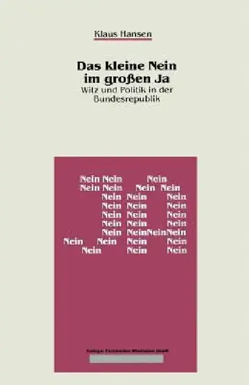 Cover of Das Kleine Nein Im Großen Ja