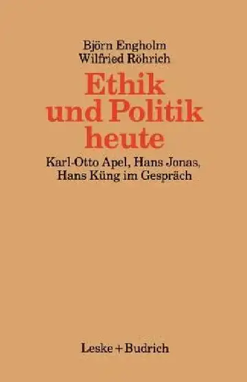 Cover of Ethik Und Politik Heute