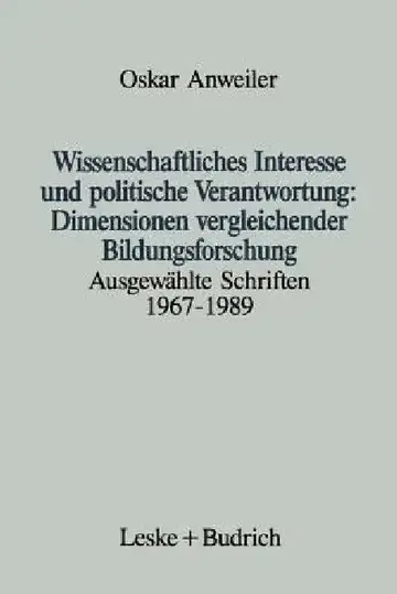 Cover of Wissenschaftliches Interesse Und Politische Verantwortung