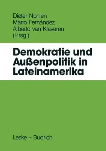 Cover of Demokratie Und Außenpolitik in Lateinamerika