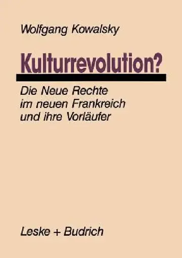 Cover of Kulturrevolution?