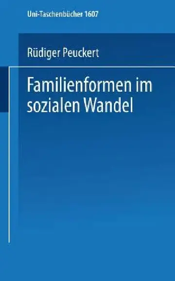 Cover of Familienformen Im Sozialen Wandel
