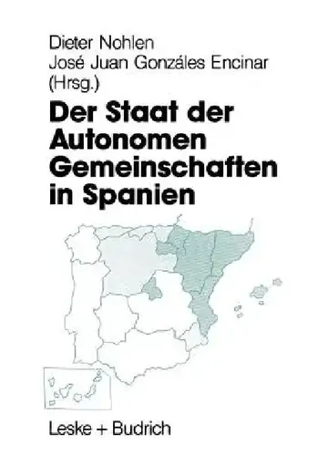 Cover of Der Staat Der Autonomen Gemeinschaften in Spanien